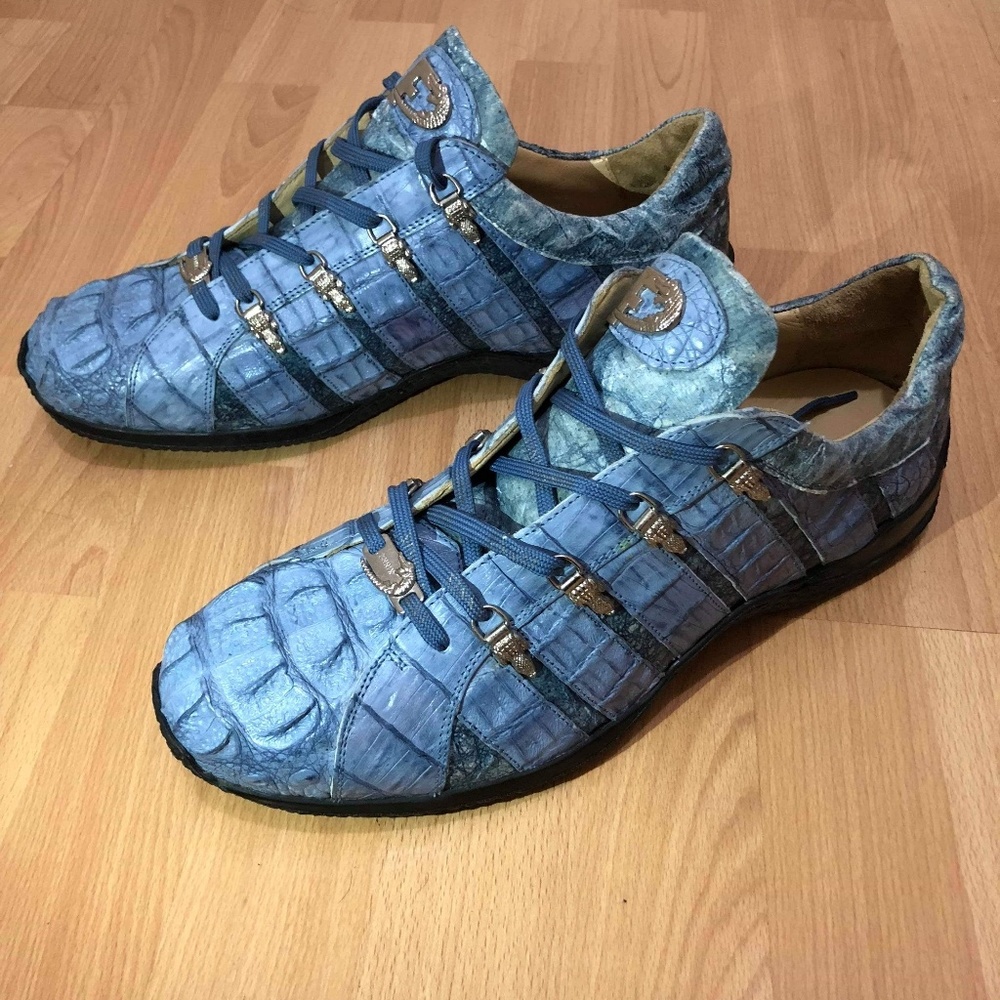 Fennix Italy 2958 Blue Hornback Alligator Crocodil